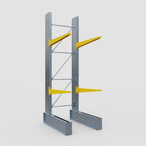 Cantilever Rack - Single Sided - Ultra Heavy Duty - Powder Coated - Full Bay - Height 4267mm