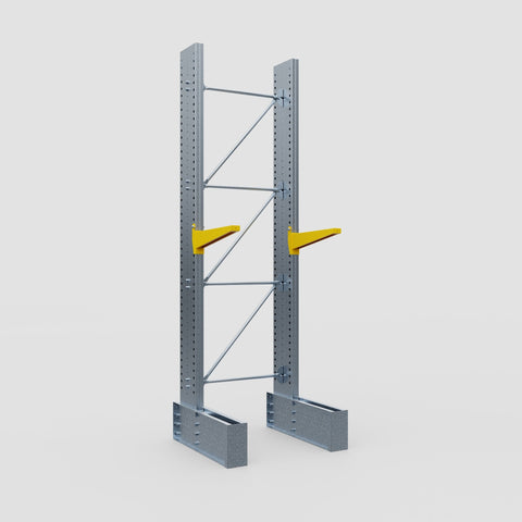 Cantilever Rack - Single Sided - Ultra Heavy Duty - Powder Coated - Full Bay - Height 4267mm