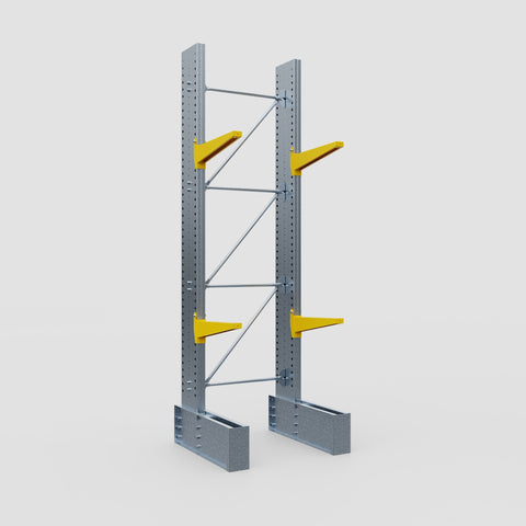Cantilever Rack - Single Sided - Ultra Heavy Duty - Powder Coated - Full Bay - Height 4267mm