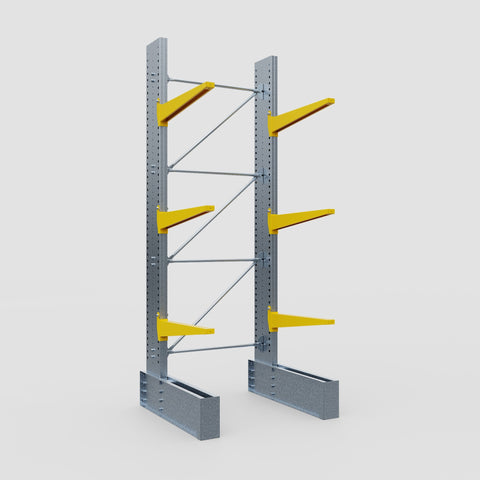 Cantilever Rack - Single Sided - Ultra Heavy Duty - Powder Coated - Full Bay - Height 4267mm