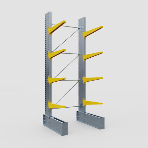 Cantilever Rack - Single Sided - Ultra Heavy Duty - Powder Coated - Full Bay - Height 4267mm