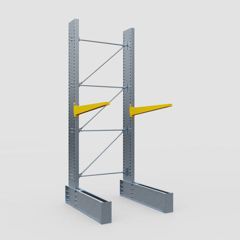 Cantilever Rack - Single Sided - Ultra Heavy Duty - Powder Coated - Full Bay - Height 4267mm