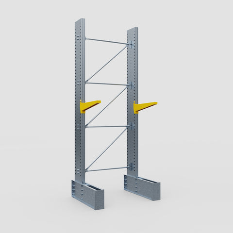 Cantilever Rack - Single Sided - Ultra Heavy Duty - Powder Coated - Full Bay - Height 4267mm