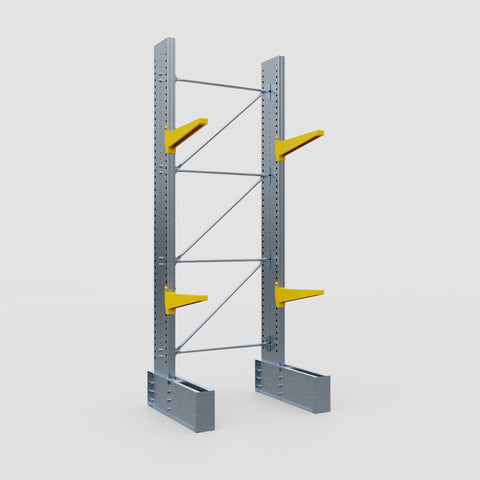 Cantilever Rack - Single Sided - Ultra Heavy Duty - Powder Coated - Full Bay - Height 4267mm