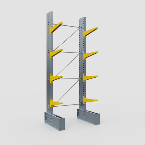 Cantilever Rack - Single Sided - Ultra Heavy Duty - Powder Coated - Full Bay - Height 4267mm