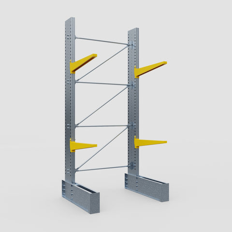Cantilever Rack - Single Sided - Ultra Heavy Duty - Powder Coated - Full Bay - Height 4267mm