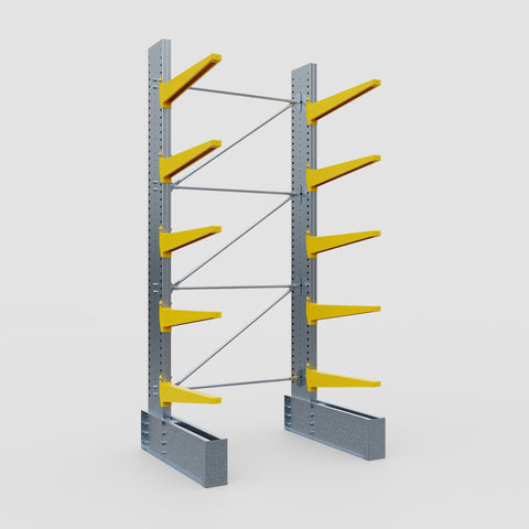 Cantilever Rack - Single Sided - Ultra Heavy Duty - Powder Coated - Full Bay - Height 4267mm