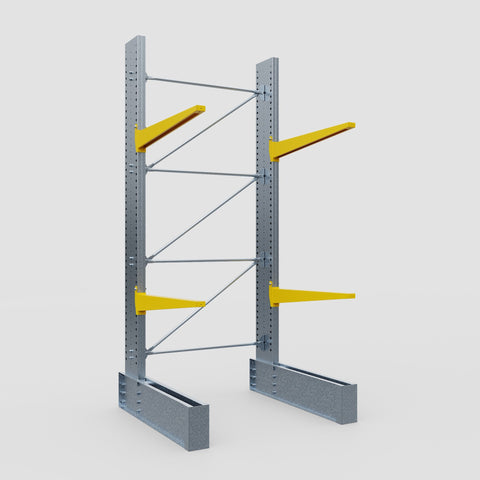 Cantilever Rack - Single Sided - Ultra Heavy Duty - Powder Coated - Full Bay - Height 4267mm
