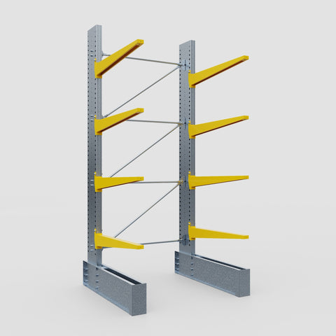 Cantilever Rack - Single Sided - Ultra Heavy Duty - Powder Coated - Full Bay - Height 4267mm