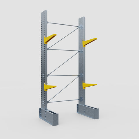 Cantilever Rack - Single Sided - Ultra Heavy Duty - Powder Coated - Full Bay - Height 4267mm