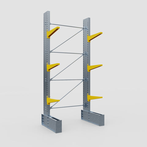Cantilever Rack - Single Sided - Ultra Heavy Duty - Powder Coated - Full Bay - Height 4267mm