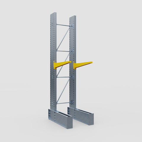 Cantilever Rack - Single Sided - Ultra Heavy Duty - Powder Coated - Full Bay - Height 4267mm