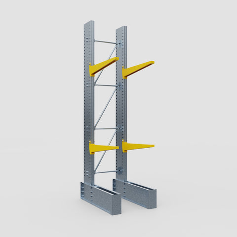 Cantilever Rack - Single Sided - Ultra Heavy Duty - Powder Coated - Full Bay - Height 4267mm
