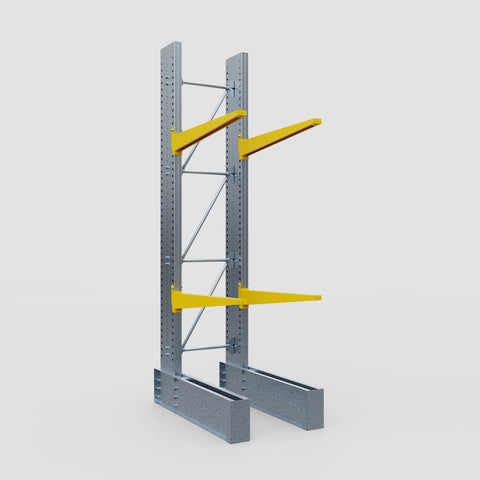 Cantilever Rack - Single Sided - Ultra Heavy Duty - Powder Coated - Full Bay - Height 4267mm