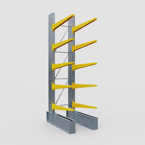 Cantilever Rack - Single Sided - Ultra Heavy Duty - Powder Coated - Full Bay - Height 4267mm