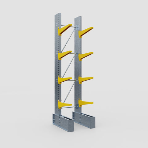 Cantilever Rack - Single Sided - Ultra Heavy Duty - Powder Coated - Full Bay - Height 4267mm