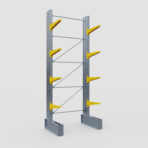 Cantilever Rack - Single Sided - Ultra Heavy Duty - Powder Coated - Full Bay - Height 4877mm