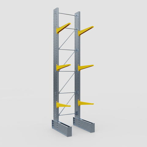 Cantilever Rack - Single Sided - Ultra Heavy Duty - Powder Coated - Full Bay - Height 5791mm