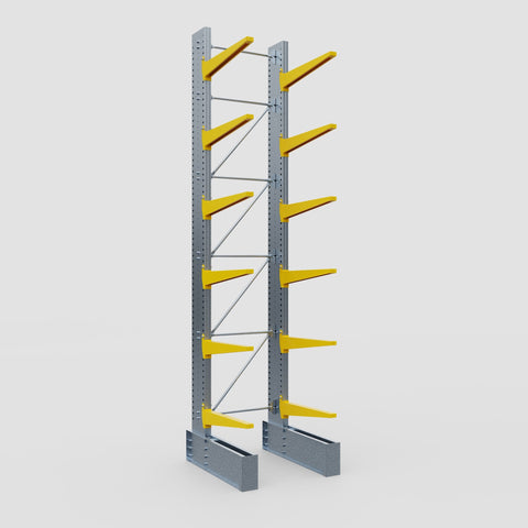 Cantilever Rack - Single Sided - Ultra Heavy Duty - Powder Coated - Full Bay - Height 5791mm