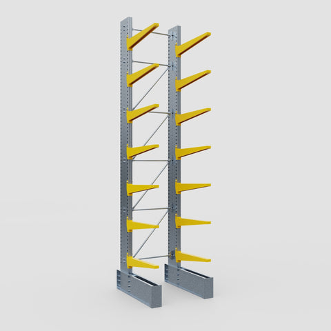 Cantilever Rack - Single Sided - Ultra Heavy Duty - Powder Coated - Full Bay - Height 5791mm
