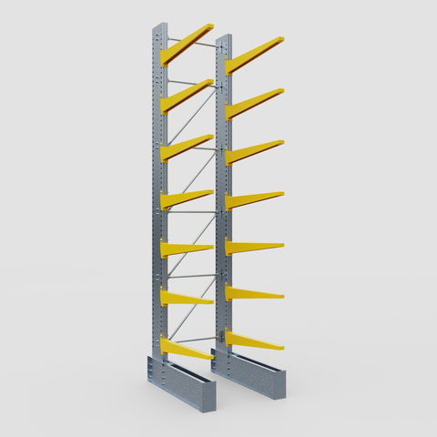 Cantilever Rack - Single Sided - Ultra Heavy Duty - Powder Coated - Full Bay - Height 5791mm