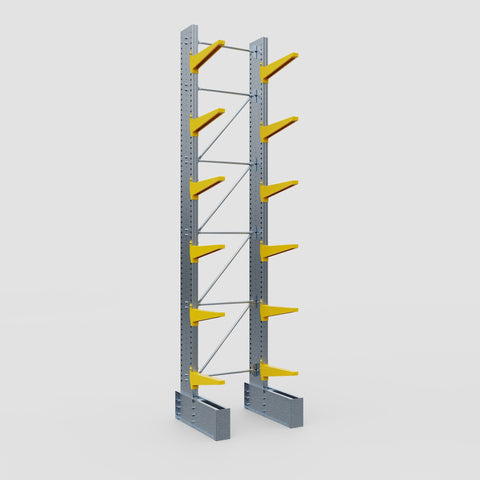Cantilever Rack - Single Sided - Ultra Heavy Duty - Powder Coated - Full Bay - Height 5791mm