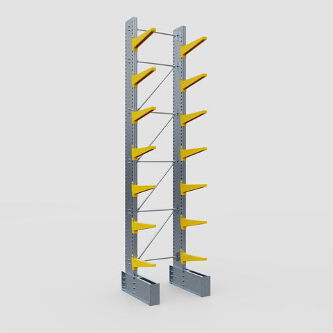 Cantilever Rack - Single Sided - Ultra Heavy Duty - Powder Coated - Full Bay - Height 5791mm