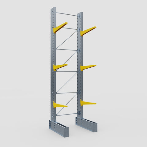 Cantilever Rack - Single Sided - Ultra Heavy Duty - Powder Coated - Full Bay - Height 5791mm