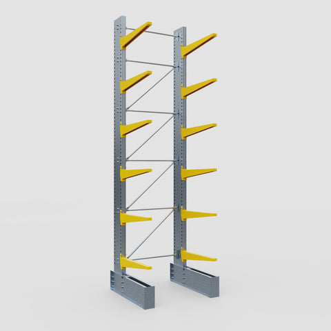 Cantilever Rack - Single Sided - Ultra Heavy Duty - Powder Coated - Full Bay - Height 5791mm