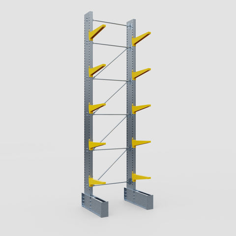 Cantilever Rack - Single Sided - Ultra Heavy Duty - Powder Coated - Full Bay - Height 5791mm
