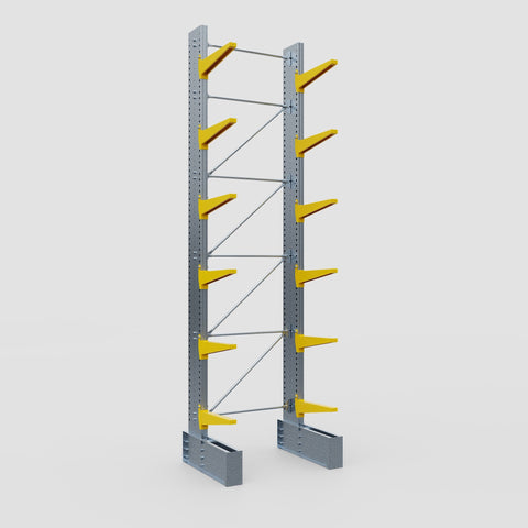 Cantilever Rack - Single Sided - Ultra Heavy Duty - Powder Coated - Full Bay - Height 5791mm