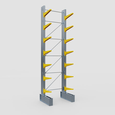 Cantilever Rack - Single Sided - Ultra Heavy Duty - Powder Coated - Full Bay - Height 5791mm