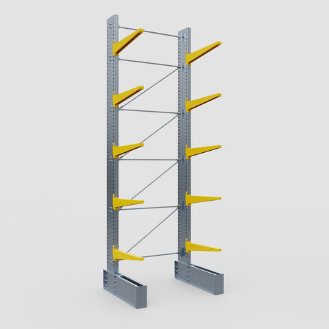 Cantilever Rack - Single Sided - Ultra Heavy Duty - Powder Coated - Full Bay - Height 5791mm