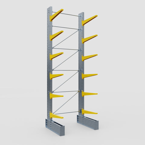 Cantilever Rack - Single Sided - Ultra Heavy Duty - Powder Coated - Full Bay - Height 5791mm