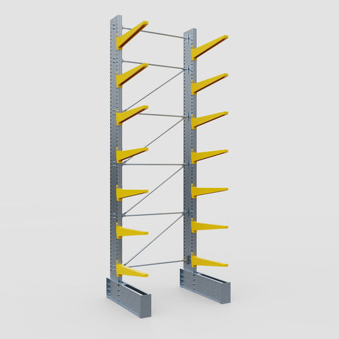 Cantilever Rack - Single Sided - Ultra Heavy Duty - Powder Coated - Full Bay - Height 5791mm