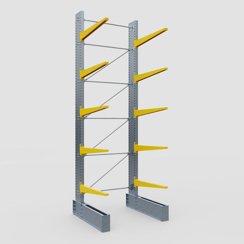 Cantilever Rack - Single Sided - Ultra Heavy Duty - Powder Coated - Full Bay - Height 5791mm
