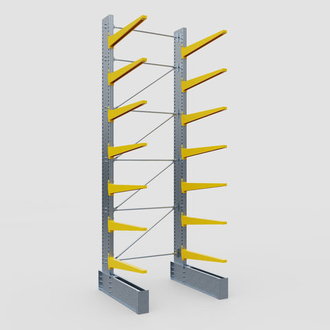 Cantilever Rack - Single Sided - Ultra Heavy Duty - Powder Coated - Full Bay - Height 5791mm