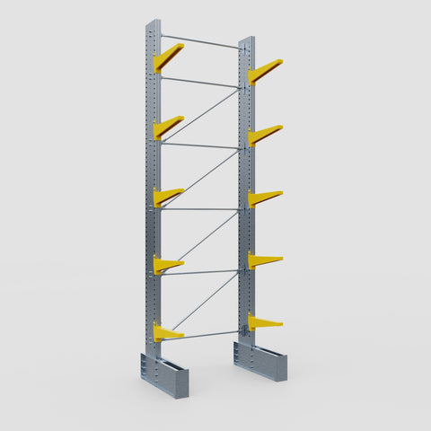 Cantilever Rack - Single Sided - Ultra Heavy Duty - Powder Coated - Full Bay - Height 5791mm