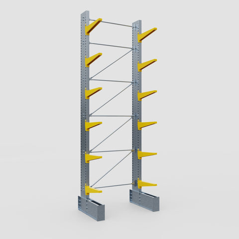 Cantilever Rack - Single Sided - Ultra Heavy Duty - Powder Coated - Full Bay - Height 5791mm