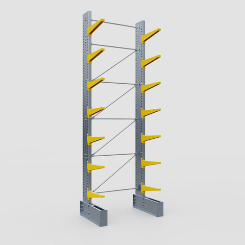 Cantilever Rack - Single Sided - Ultra Heavy Duty - Powder Coated - Full Bay - Height 5791mm