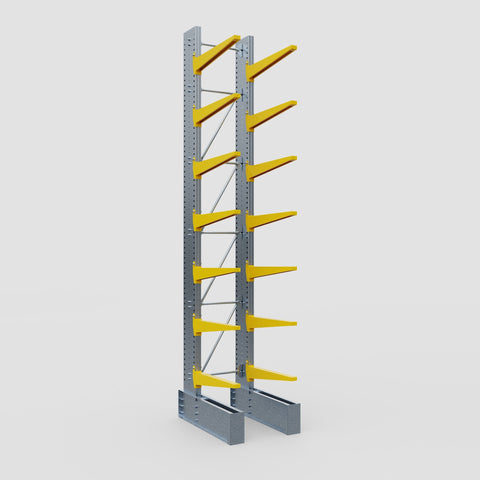 Cantilever Rack - Single Sided - Ultra Heavy Duty - Powder Coated - Full Bay - Height 5791mm