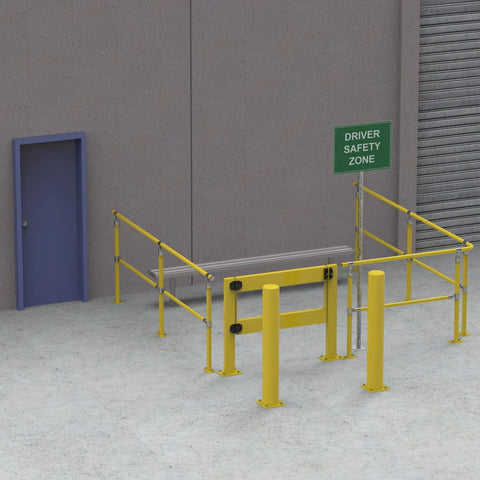 CV152 - Driver Safety Zone Kit with ECO-Barriers (3-Sided, 3x3m)