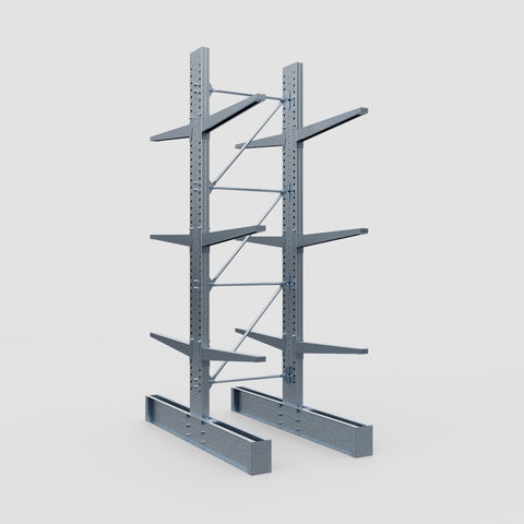 Cantilever Rack - Double Sided - Super Heavy Duty - Hot Dip Galvanized - Full Bay - Height 4267mm