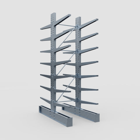 Cantilever Rack - Double Sided - Super Heavy Duty - Hot Dip Galvanized - Full Bay - Height 4267mm