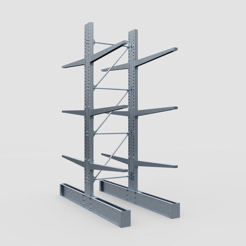 Cantilever Rack - Double Sided - Super Heavy Duty - Hot Dip Galvanized - Full Bay - Height 4267mm