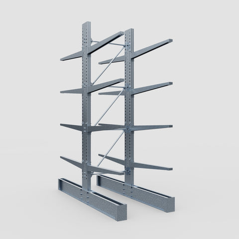 Cantilever Rack - Double Sided - Super Heavy Duty - Hot Dip Galvanized - Full Bay - Height 4267mm