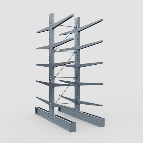 Cantilever Rack - Double Sided - Super Heavy Duty - Hot Dip Galvanized - Full Bay - Height 4267mm