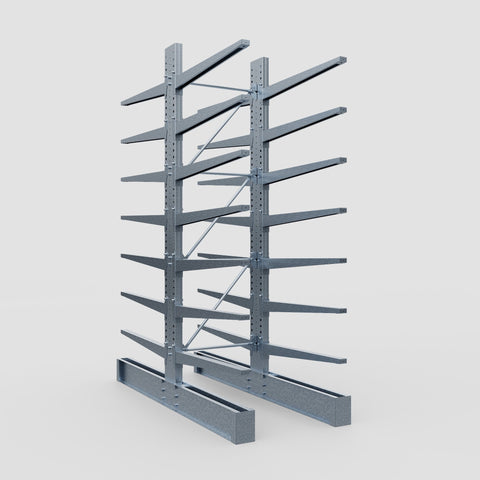 Cantilever Rack - Double Sided - Super Heavy Duty - Hot Dip Galvanized - Full Bay - Height 4267mm