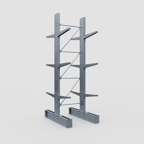 Cantilever Rack - Double Sided - Super Heavy Duty - Hot Dip Galvanized - Full Bay - Height 4267mm