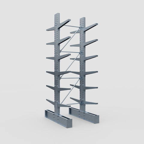Cantilever Rack - Double Sided - Super Heavy Duty - Hot Dip Galvanized - Full Bay - Height 4267mm